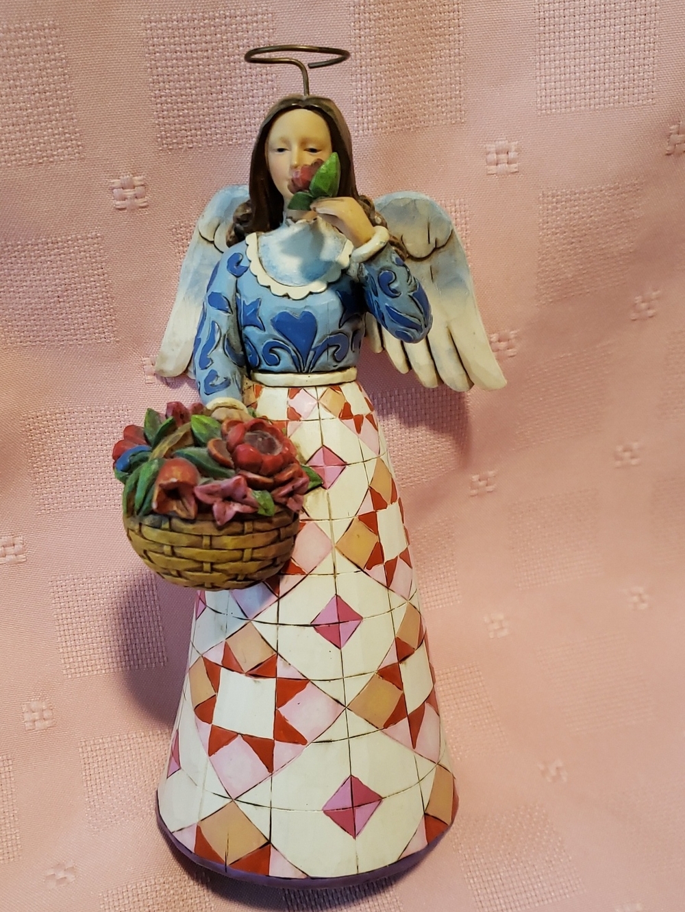 Jim Shore "Smell the Flowers" Angel